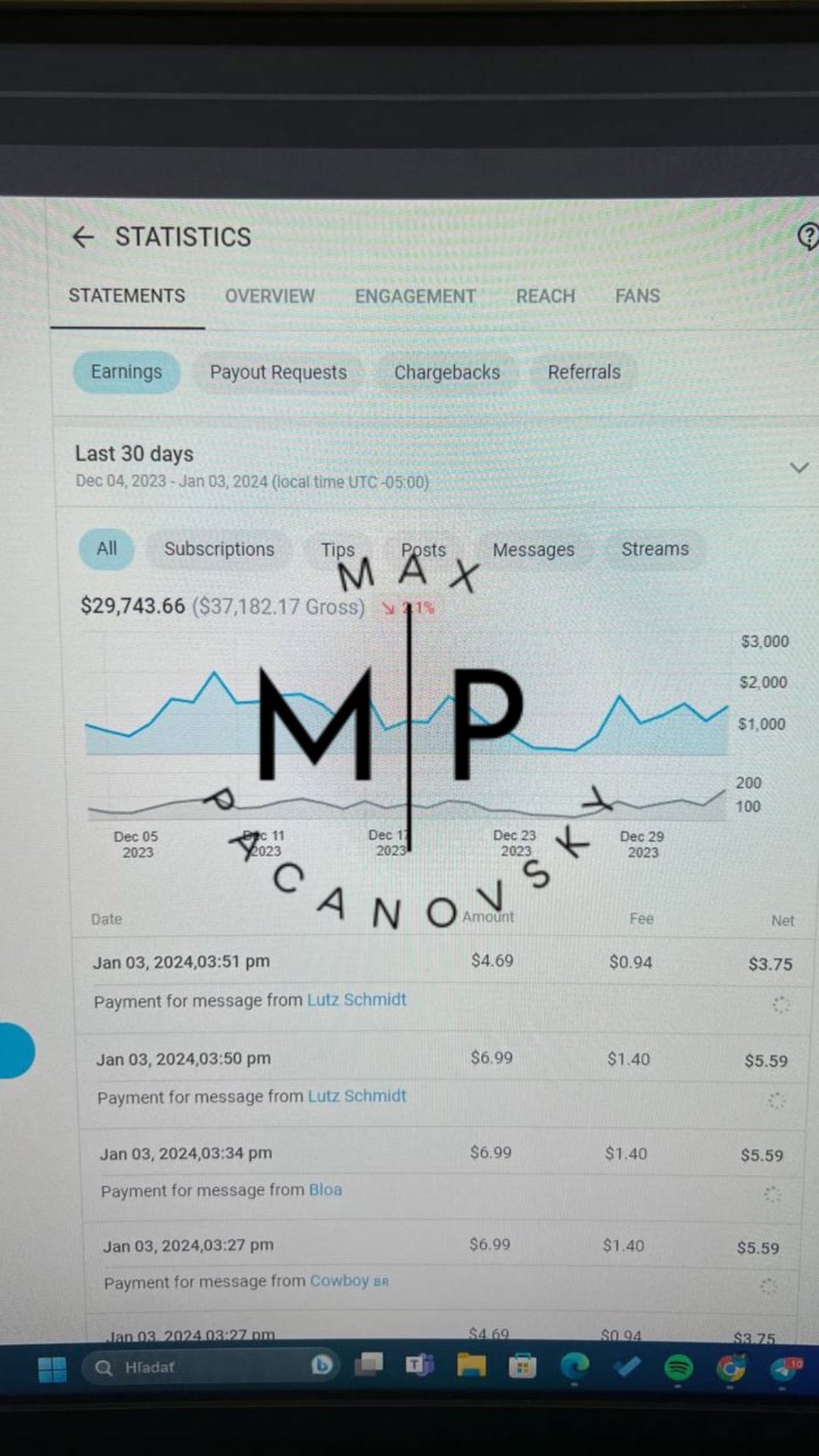 Real results screenshot 3