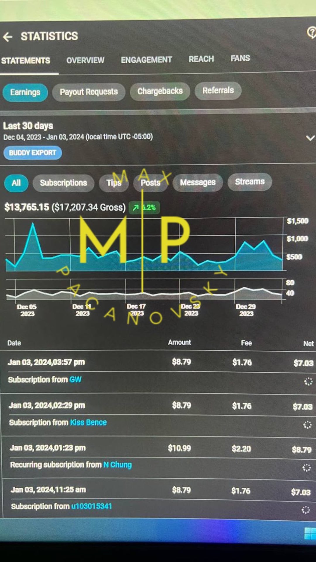 Real results screenshot 1